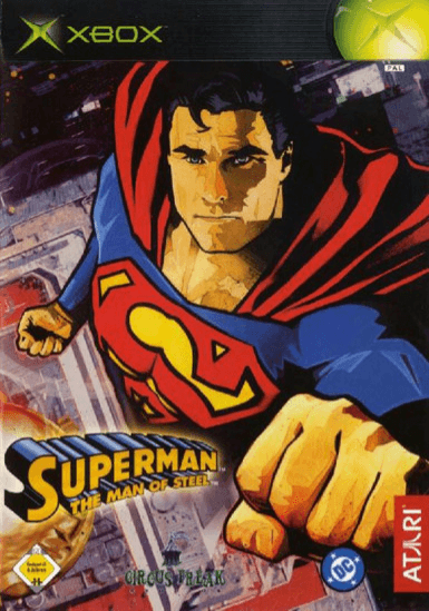 Superman Man of Steel box art for Xbox